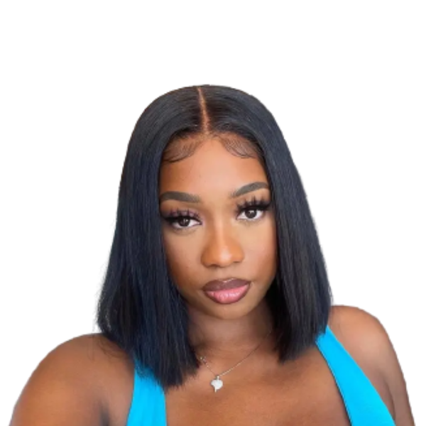 Brazilian Bob Cut Hair Wig With 4x4 Closure.