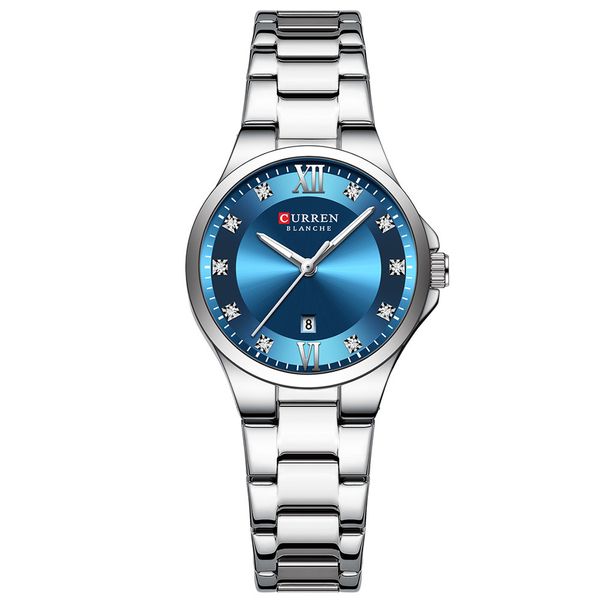 Curren Fashion Women's Watch, Stainless Steel Waterproof Luminous Watch