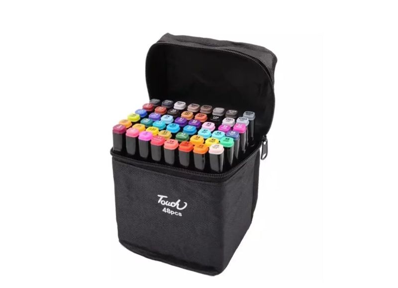 48pcs Duo Tip Art Colouring Pen Marker Set