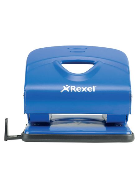 Rexel V220 2 Hole Metal 20 Sheet Punch - Blue