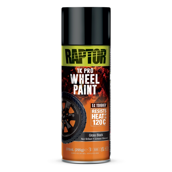 Raptor 1K Pro - Wheel Paint 120 Celsius Aerosol 295grams (378ml)