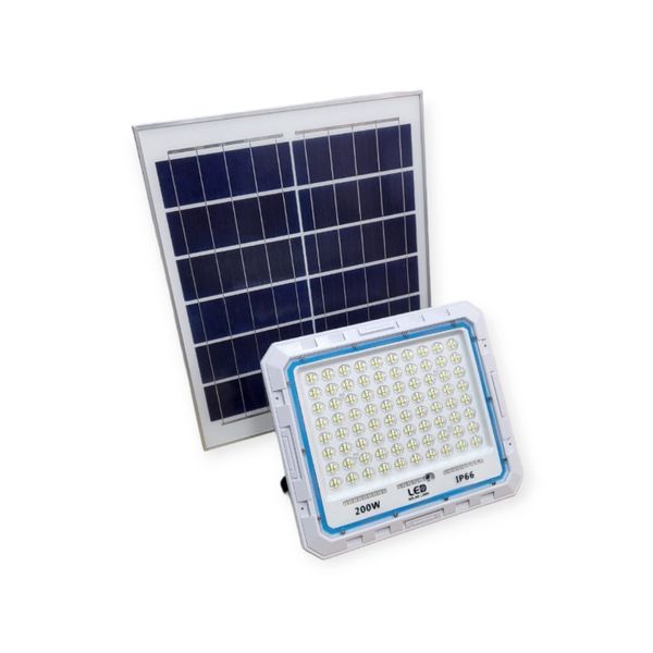 Solar Powered LED Floodlight With Remote Control 200W+key holder