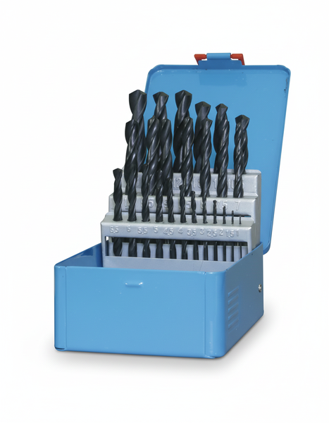 Fox 25 Piece Hss Drill Bit Set 1-13mm For Wood And Metal