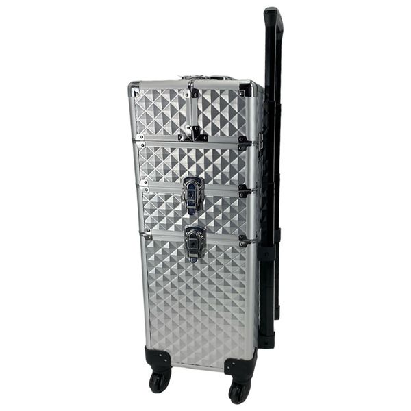 3 in 1 Professional Aluminum Alloy Make-up Trolley Case- 1280
