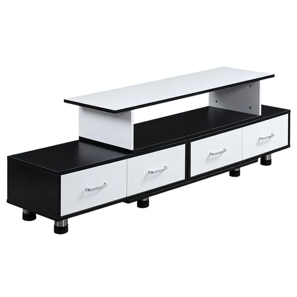 Extendable TV Cabinet with Media Control Console And Drawers-TV Stand