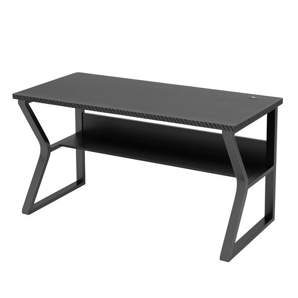 Ergonomic Black Desk - K-Frame, Office &amp; Gaming Use