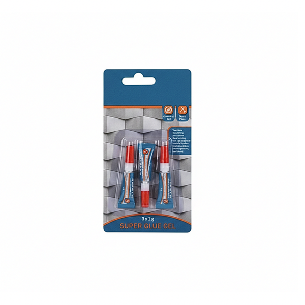 Pack Of 3 Super Glue Gel Adhesives - Precision Strength When It Matters