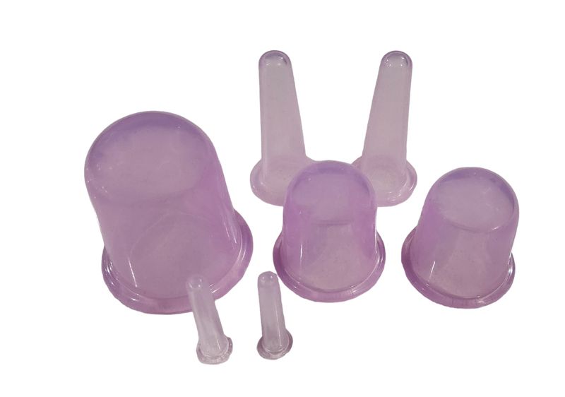 Anti Cellulite Massage Suction Cups 7 Set - Purple