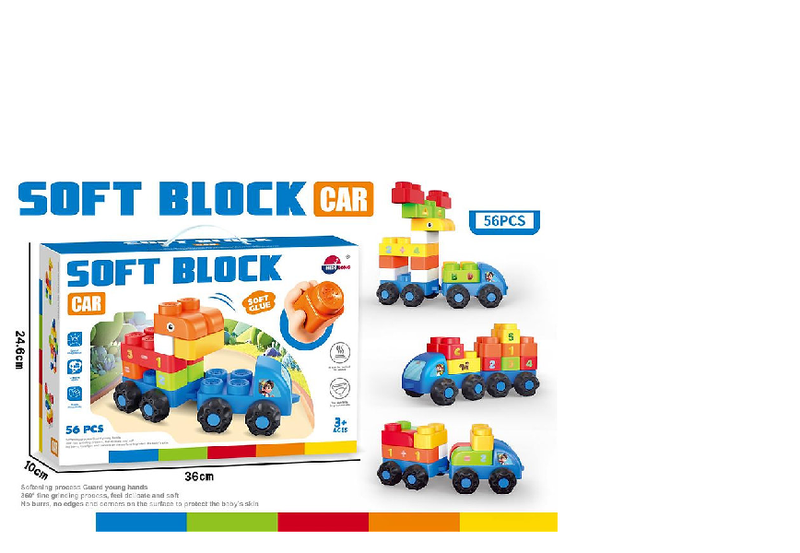 Rubber Blocks 56 Piece