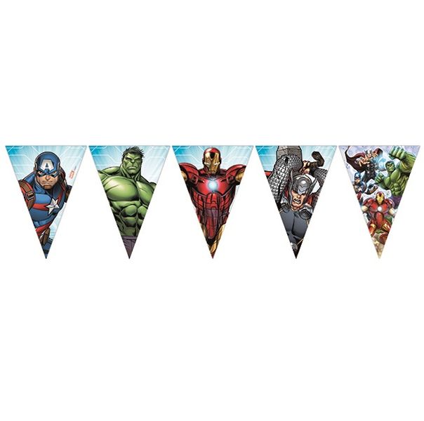 Mighty Avengers Triangle Flag Banner