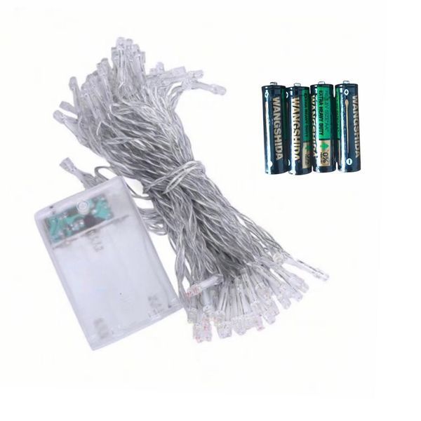 10mtr Battery Operated Decorative Fairy LED Lights Warm White