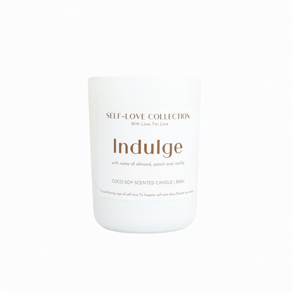 Coco-Soy Scented Candle 250g | Indulge - Peach &amp; Coconut