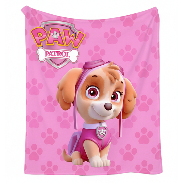 Paw Patrol Skye Fleece Blanket - Pink - 130 x 150cm