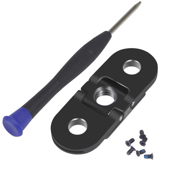 Metal Finger Tripod Mount Adapter Dual Port 1/4 Thread Hole Base