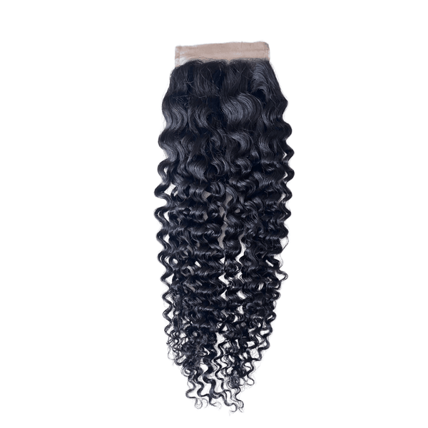 LolaSilk 4x4inch Lace Closure Brazilia Hair Kinky Curl 18inch