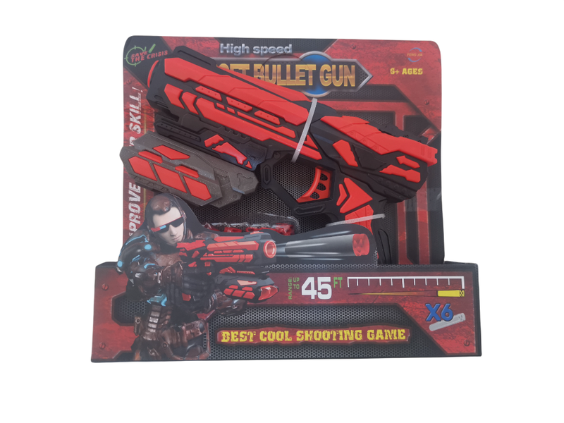 Nerf Gun High Speed Soft Bullet Gun With Bullets Best Shooting Game