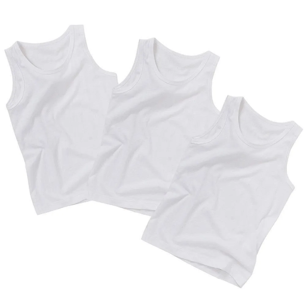 Men's Cotton Vest - 3 Pack