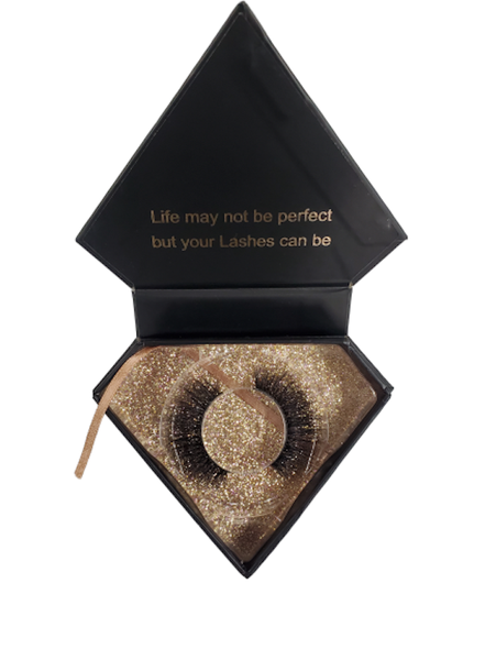 Stylish High Quality Glue On 3D Mink Lashes Guilty Lashaholic Design