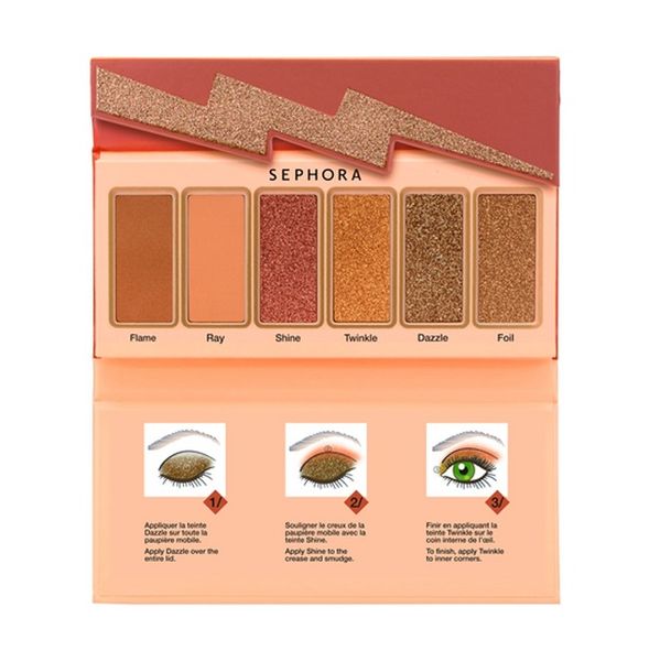 Sephora - Flash Sequins Eyeshadow Palette (Peach Gold)