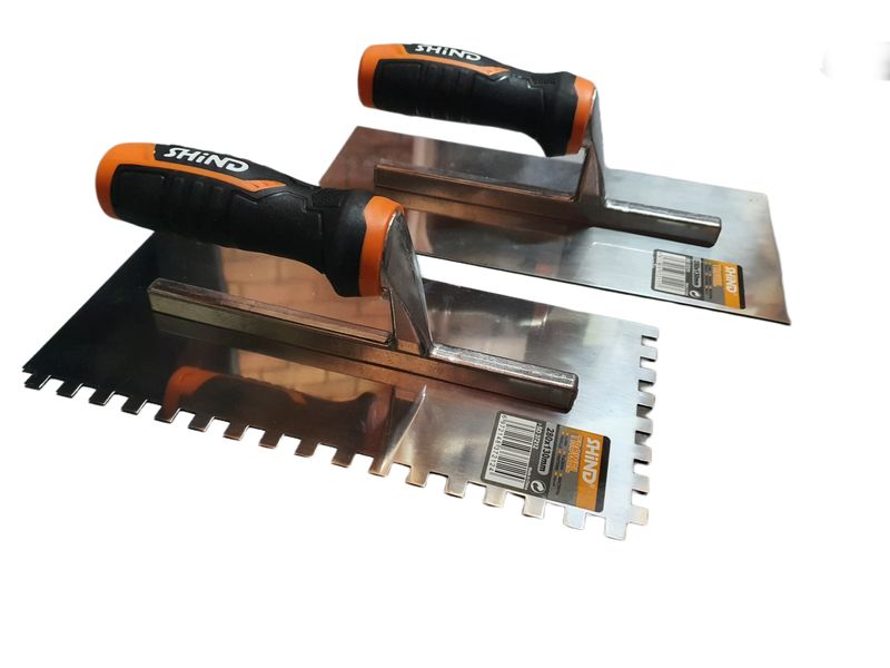 Shind Rubber Handle Trowel - 2 Piece