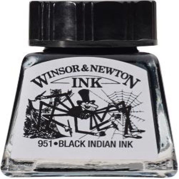 Winsor &amp; Newton Drawing Ink 14ml Indian Black