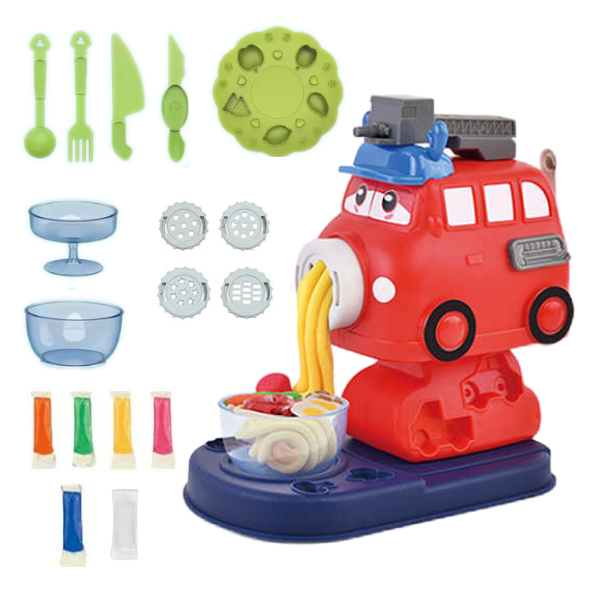 Kids DIY Fire Bus Noodle Play Dough Set