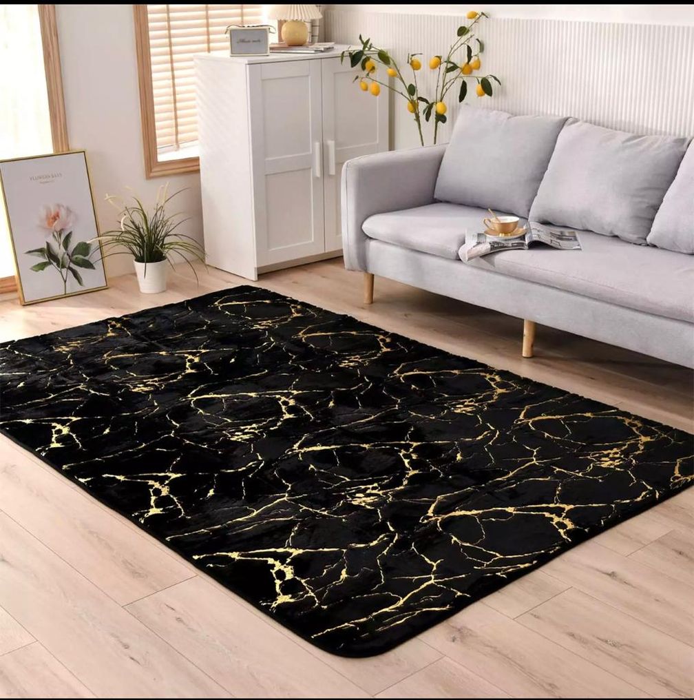 Soft Rug with Gold Finish | Shop Today. Get it Tomorrow! | takealot.com