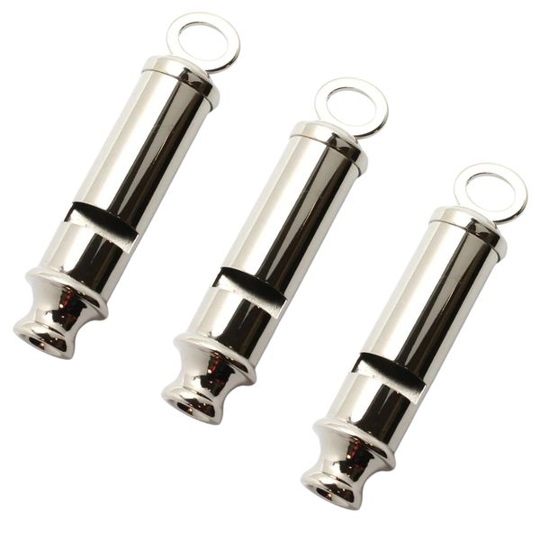 SourceDirect - Metal Police Whistle - Pack of 3
