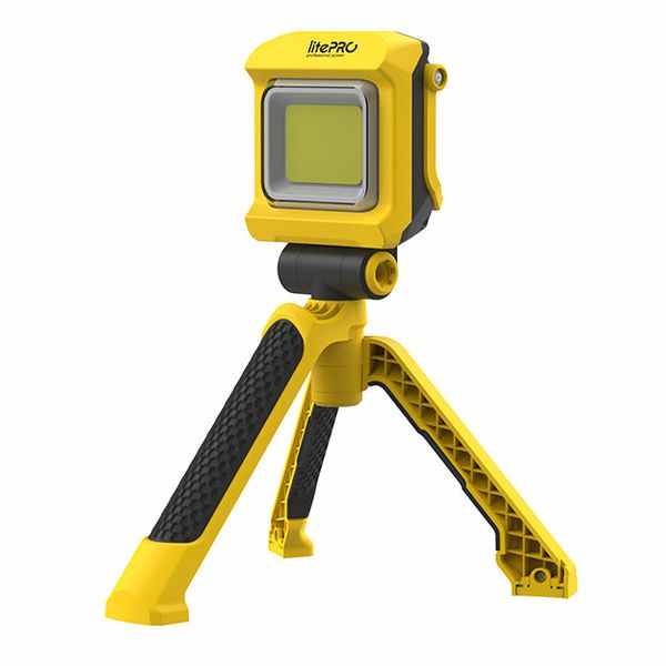 LitePro 20W Rechargeable Tripod Work Light (2000 Lumens) - Yellow