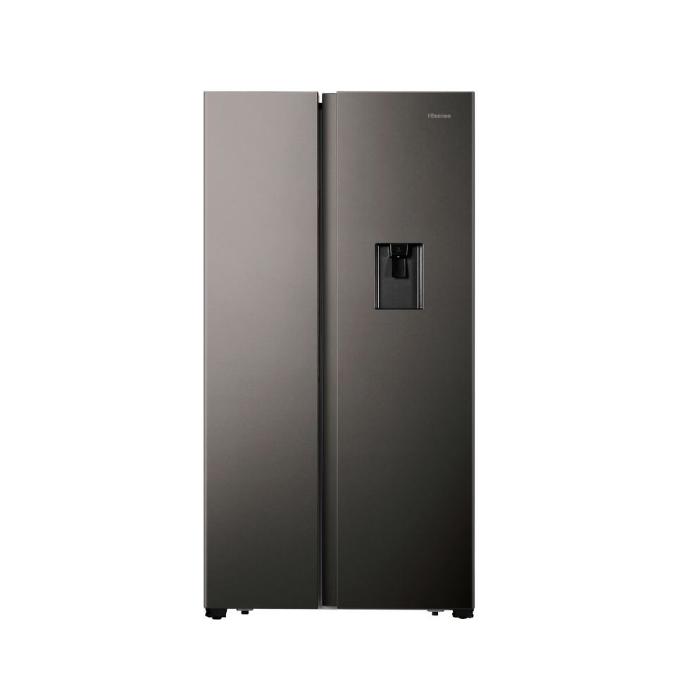 Hisense 508L No Frost Side by Side Fridge with Water Dispenser-Titanium