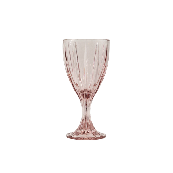 JENNA CLIFFORD - Hand Pressed Goblet Pink Set of 4