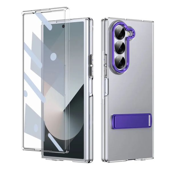 Phone Case &amp; Screen Protector For Samsung Galaxy Z Fold 6 - Purple