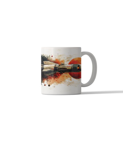 Retro Rocket DSG 42 Printed Coffee Mug
