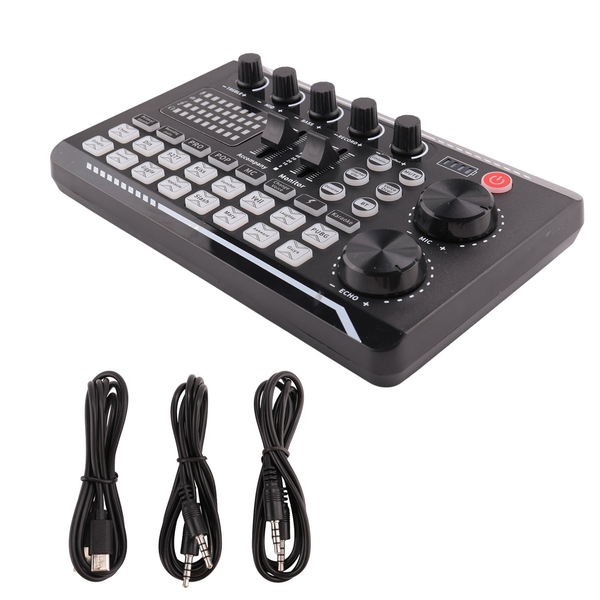 Audio Mixer,Live Sound Card and Audio Interface With DJ Mixer Effects