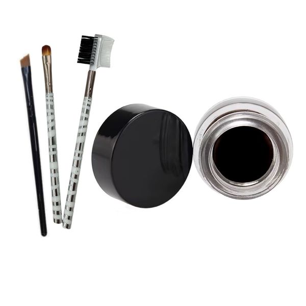 Waterproof Eyebrow Gel Kit 3 Professional Brushes - Cosmetic &amp; Makeup