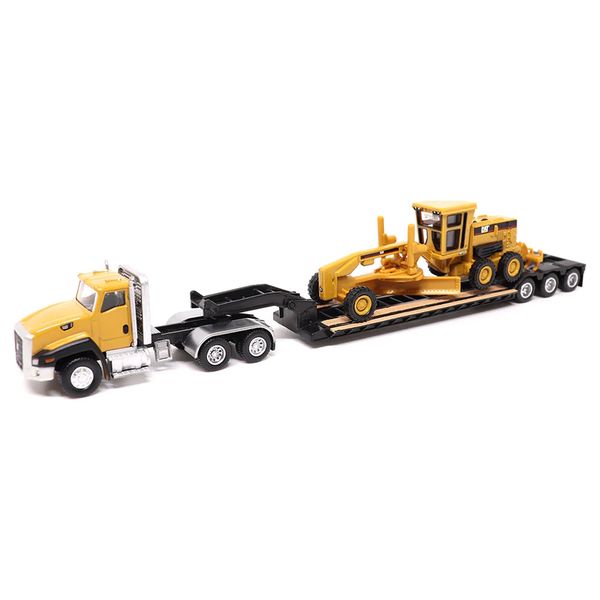 Diecast Masters 1/87 CAT CT660 w/Trailer &amp; 163H Motor Grader Diecast Model