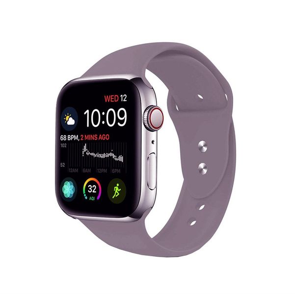 TekByte Silicone Strap for Apple Watch - Lavender Grey - 42/44/45/49mm