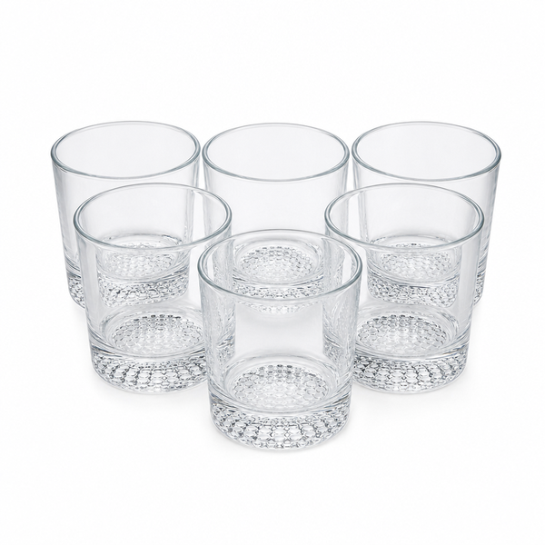 6-Piece Premium 310ml Old Fashioned Tumbler Glassware Set