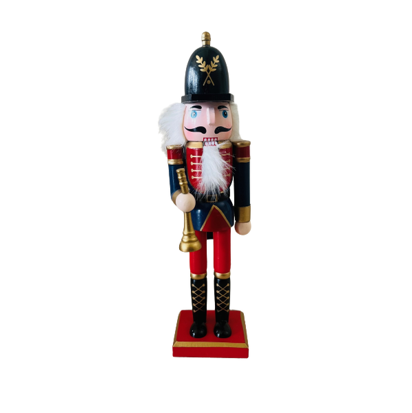 Traditional Christmas Wooden Nutcracker Soldier Decoration (30cm)