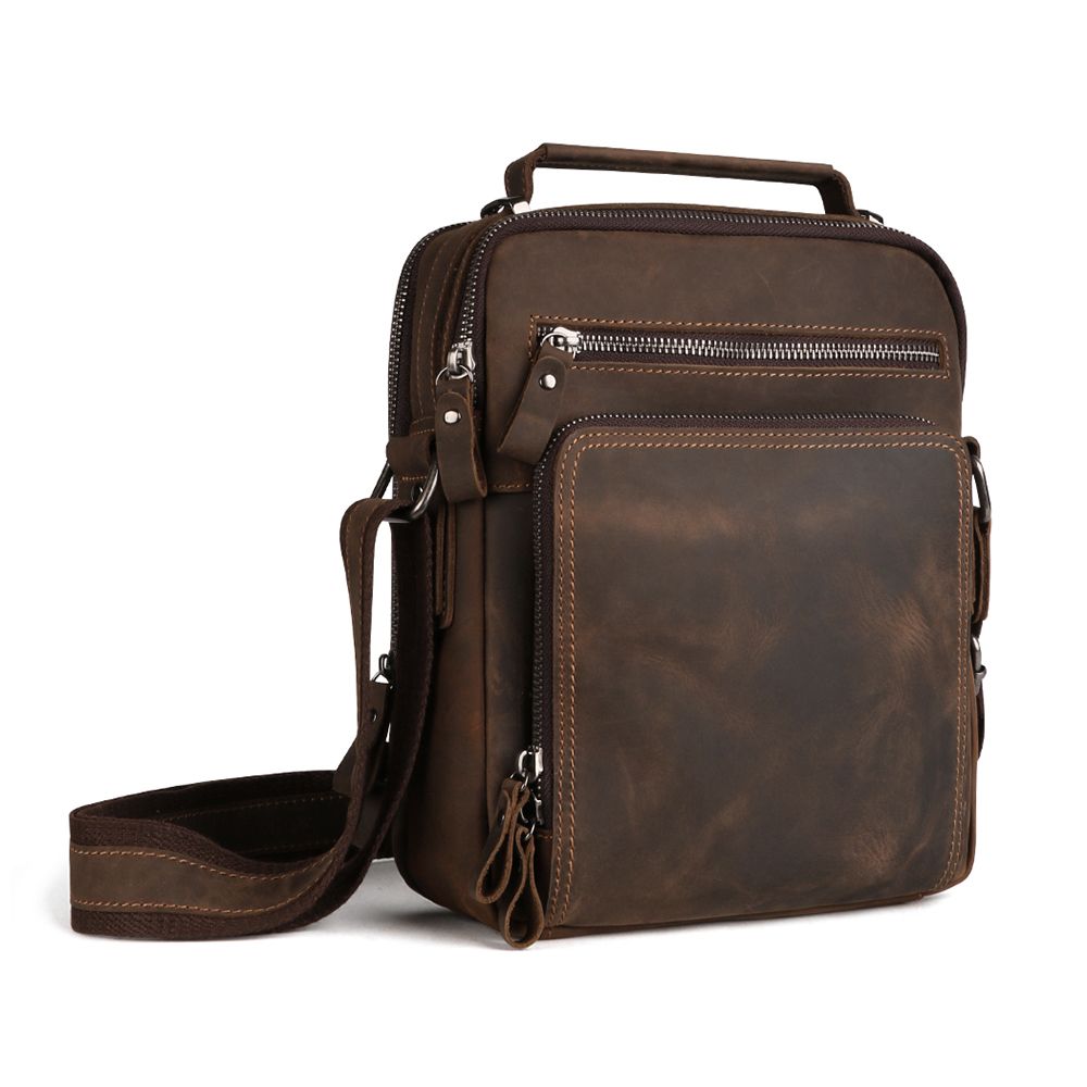 Genuine Leather Messenger Crossbody Bag - Men's Shoulder bag | Buy ...