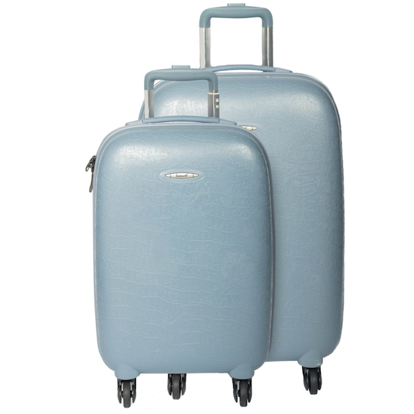 Bubule 2-Piece Hard Shell Luggage Set - Grey 50cm &amp; 60cm