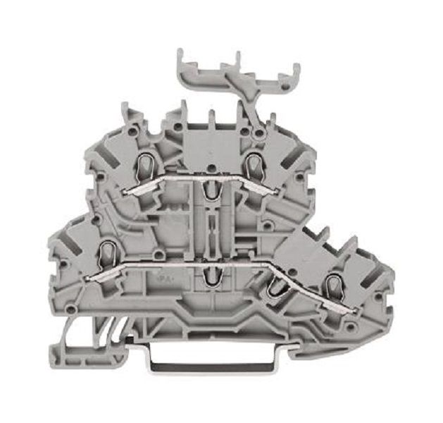 Wago (2000-2231) DIN Rail Mount Terminal Block, 4 Ways, 24 AWG, 16 AWG