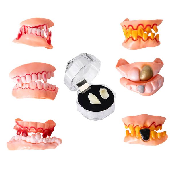 Vampire Fang &amp; Monster Combo: 12-Piece Monster Set + 15mm Cosplay Fangs