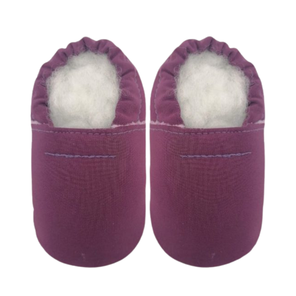 Pitta-Patta Softshell Baby Shoe Slippers - Grape