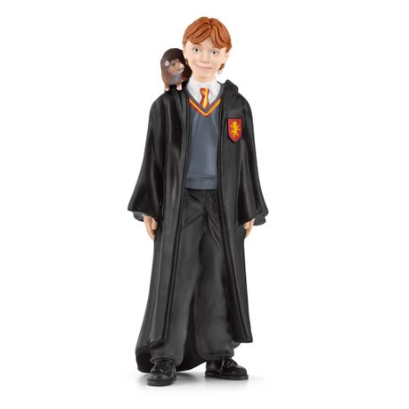 Schleich Harry Potter Wizarding World - Ron Weasley & Scabbers - 10cm Tall Image