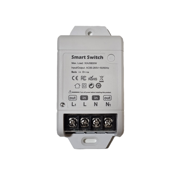 Smart Life Tuya WIFI 1CH 30A 6600W 6.6KW Switch Relay w/ Power Monitor