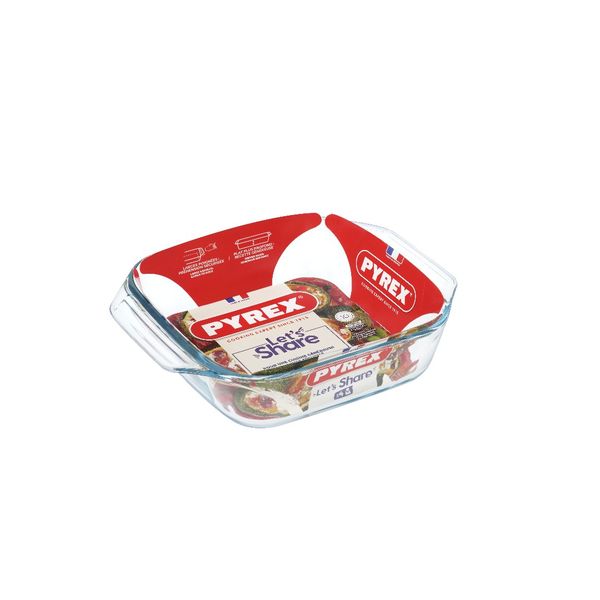 Pyrex - Optimum Glass Square Roasters - 2.3 Litre