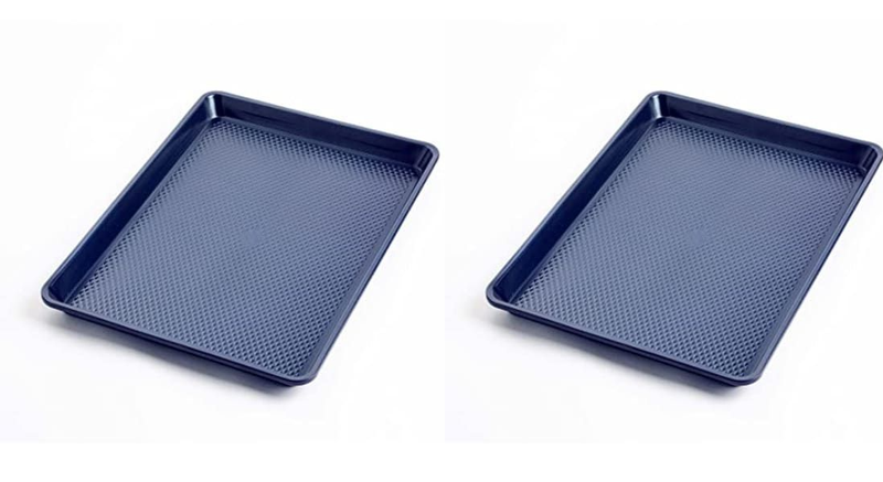 Non-Stick Diamond Ridged Surface Baking Tray set of 2