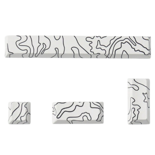 4 Pc Arty Keycaps Japanese Style for Mechanical Keyboard fits most Switches