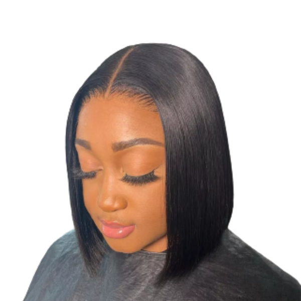 8 inch Full Frontal Straight Bob Cut Brazilian Human Hair Wig